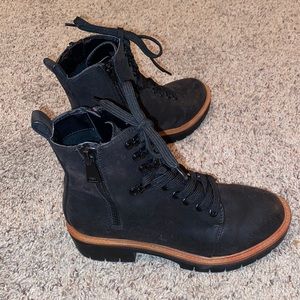 Mia lace-up combat boots, worn once in great condition.